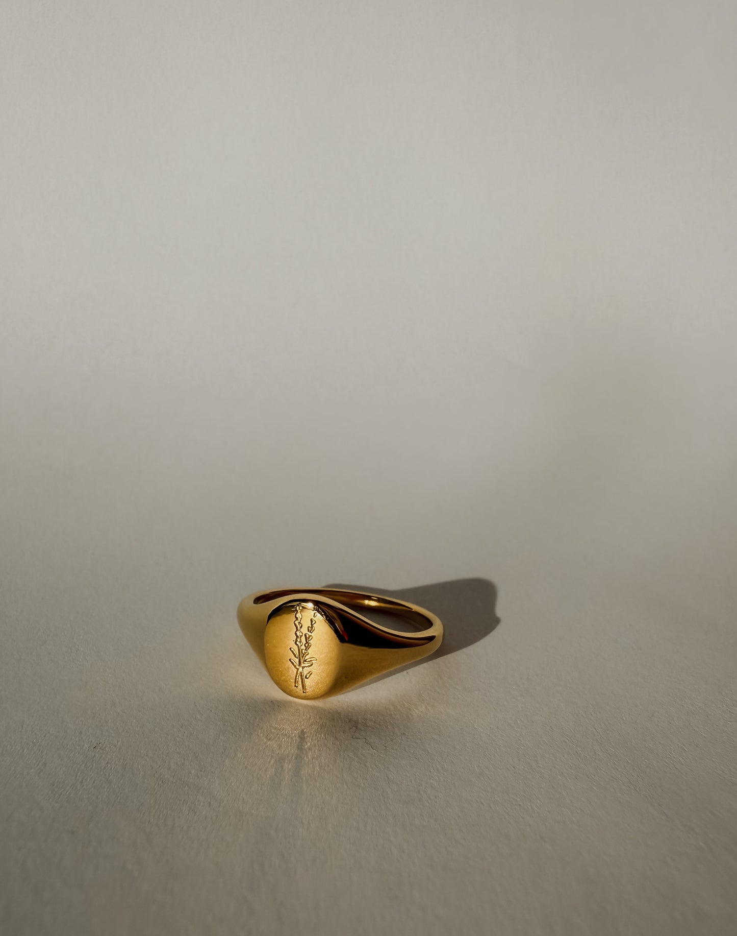 Lavender Signet Ring - Gold