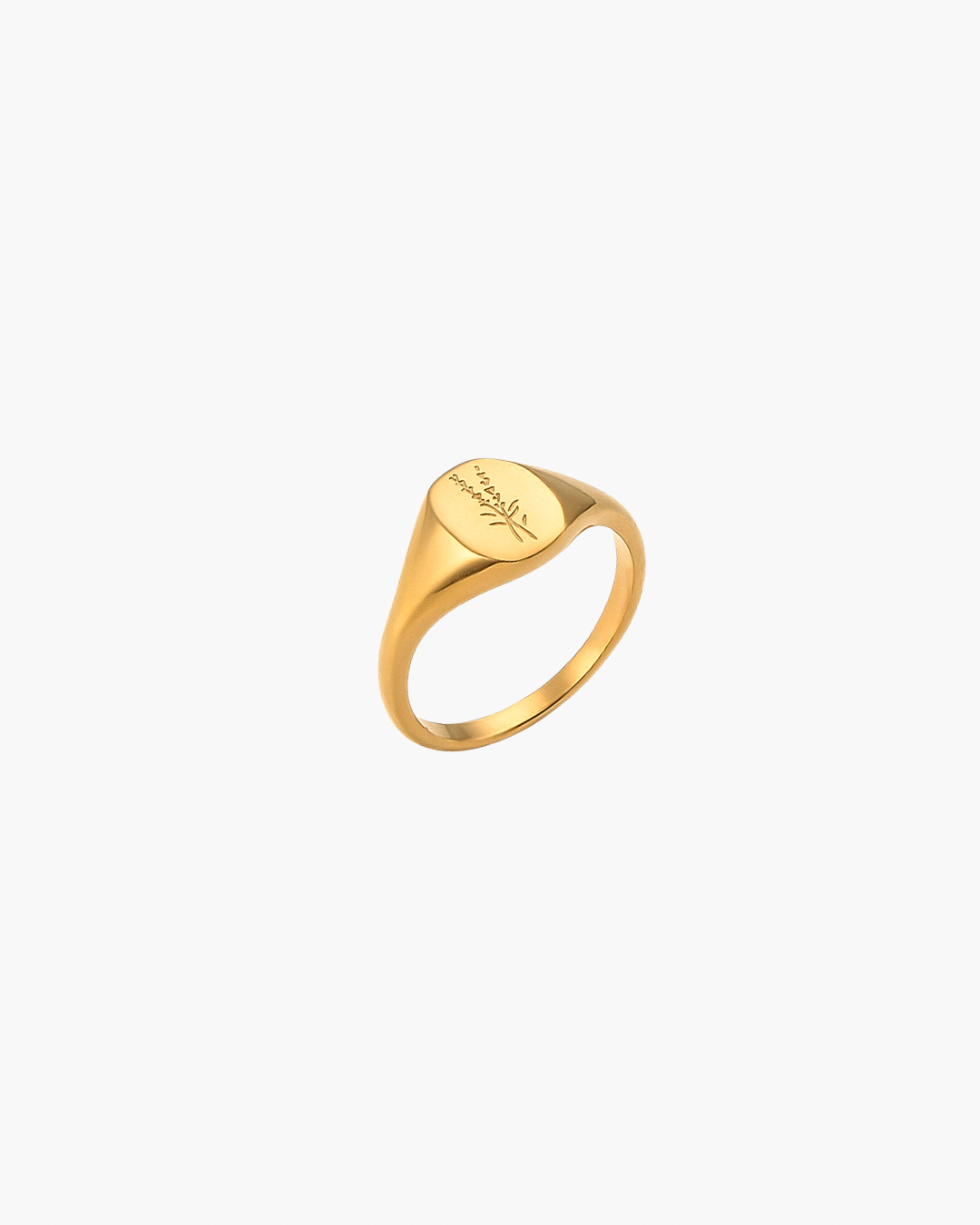 Lavender Signet Ring - Gold