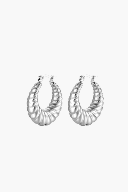 Zephyr Hoops - Silver