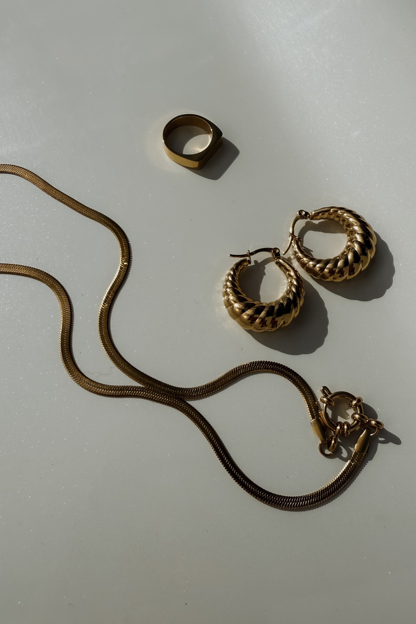 Zephyr Hoops - Gold