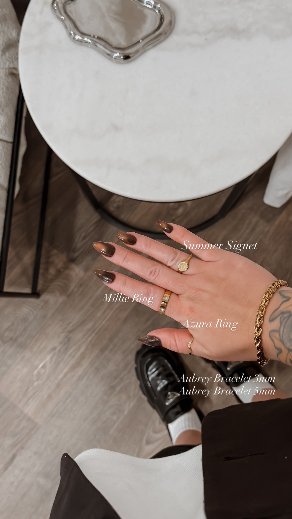 Azura Wave Ring - Gold