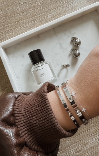 Millie Bangle Thin - Silver