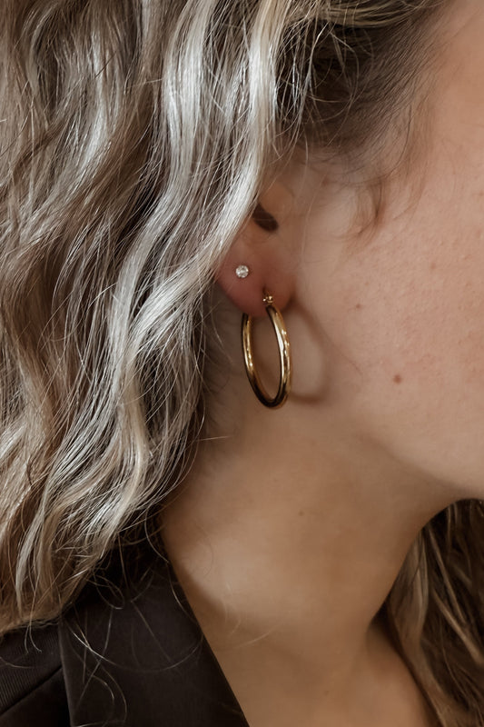 Nina Hoops - Gold
