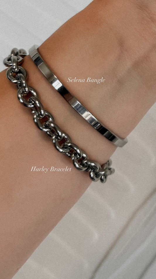 Selena Bangle - Silver
