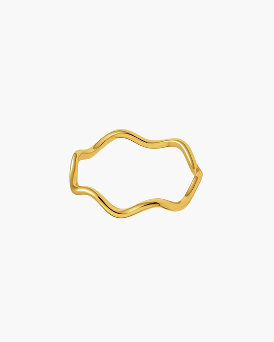 Azura Wave Ring - Gold
