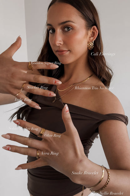 Solace Stacker Ring - Gold