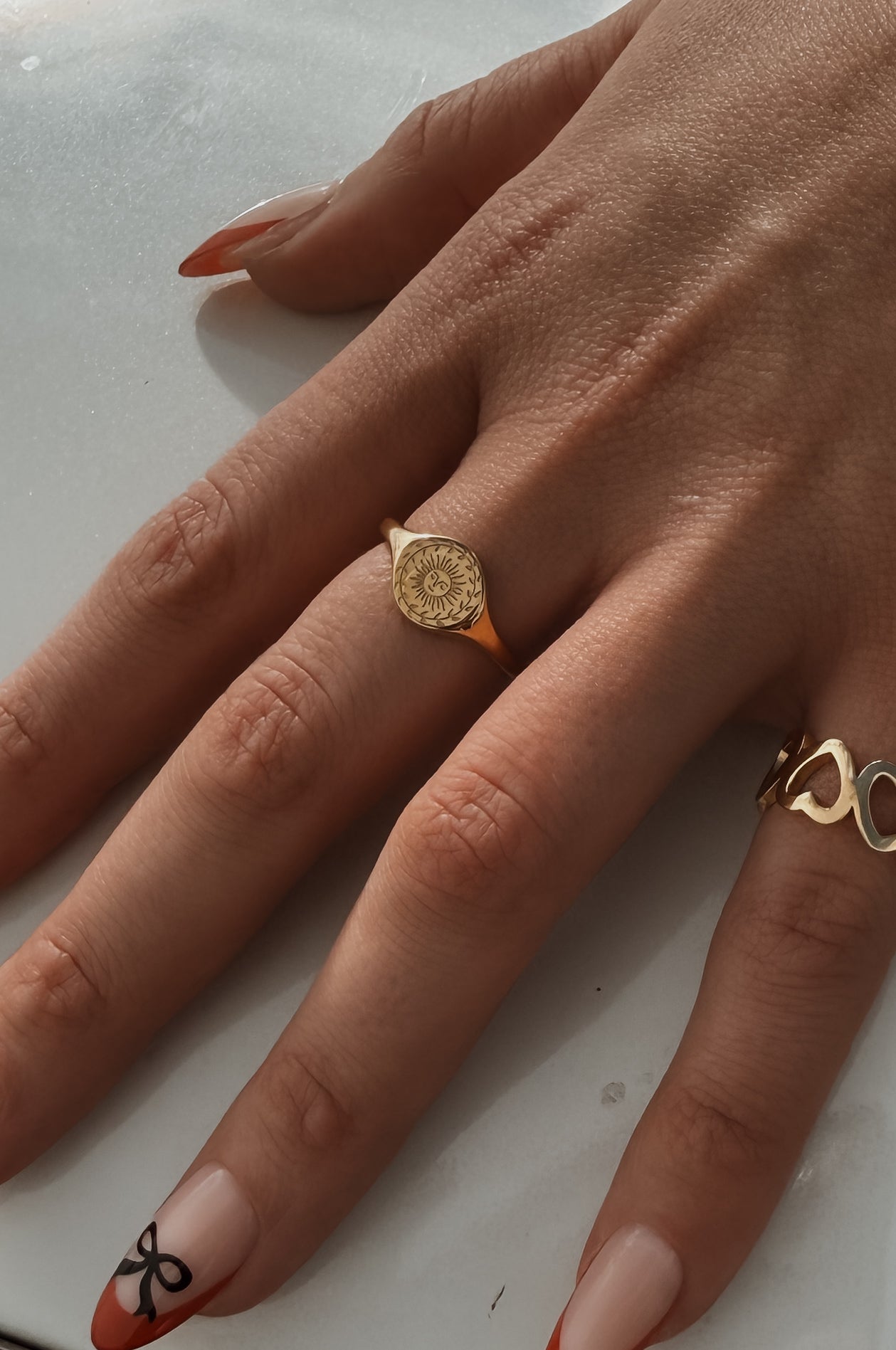 Summer Signet Ring - Gold