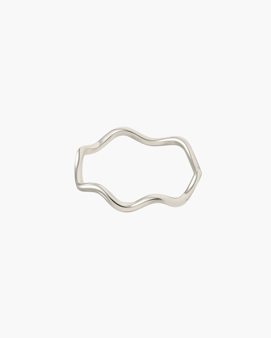 Azura Wave Ring - Silver