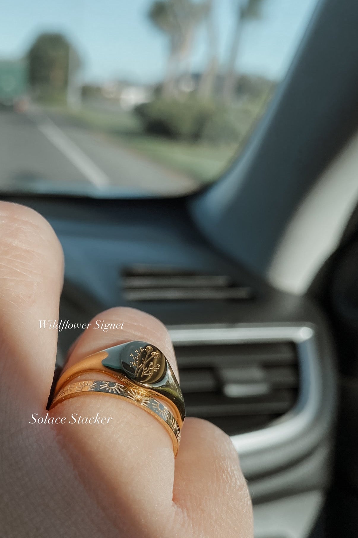 Solace Stacker Ring - Gold