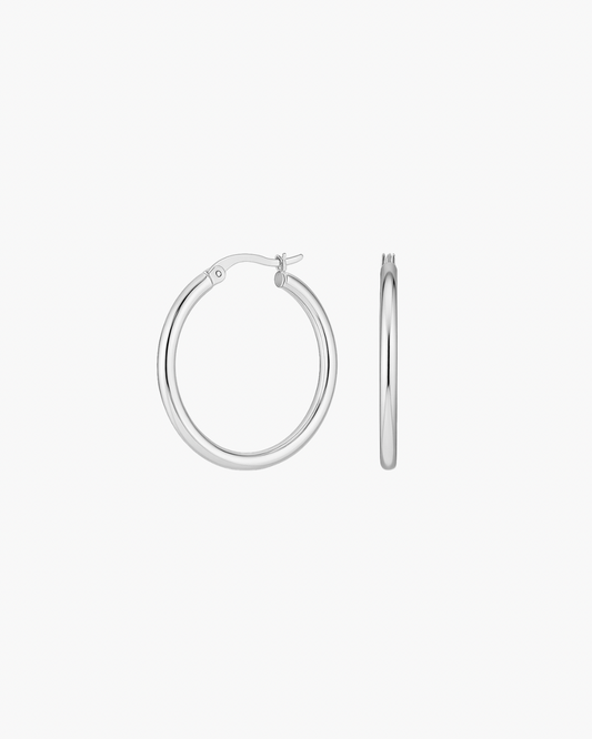 Nina Hoops - Silver