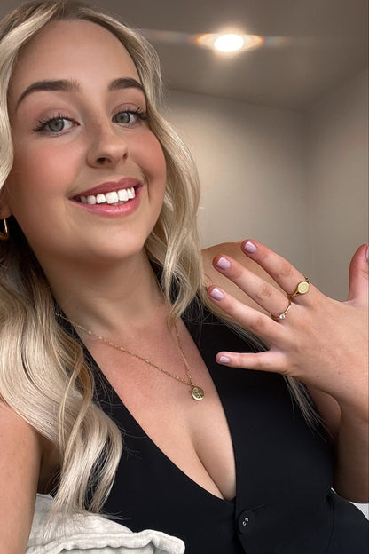 Summer Signet Ring - Gold