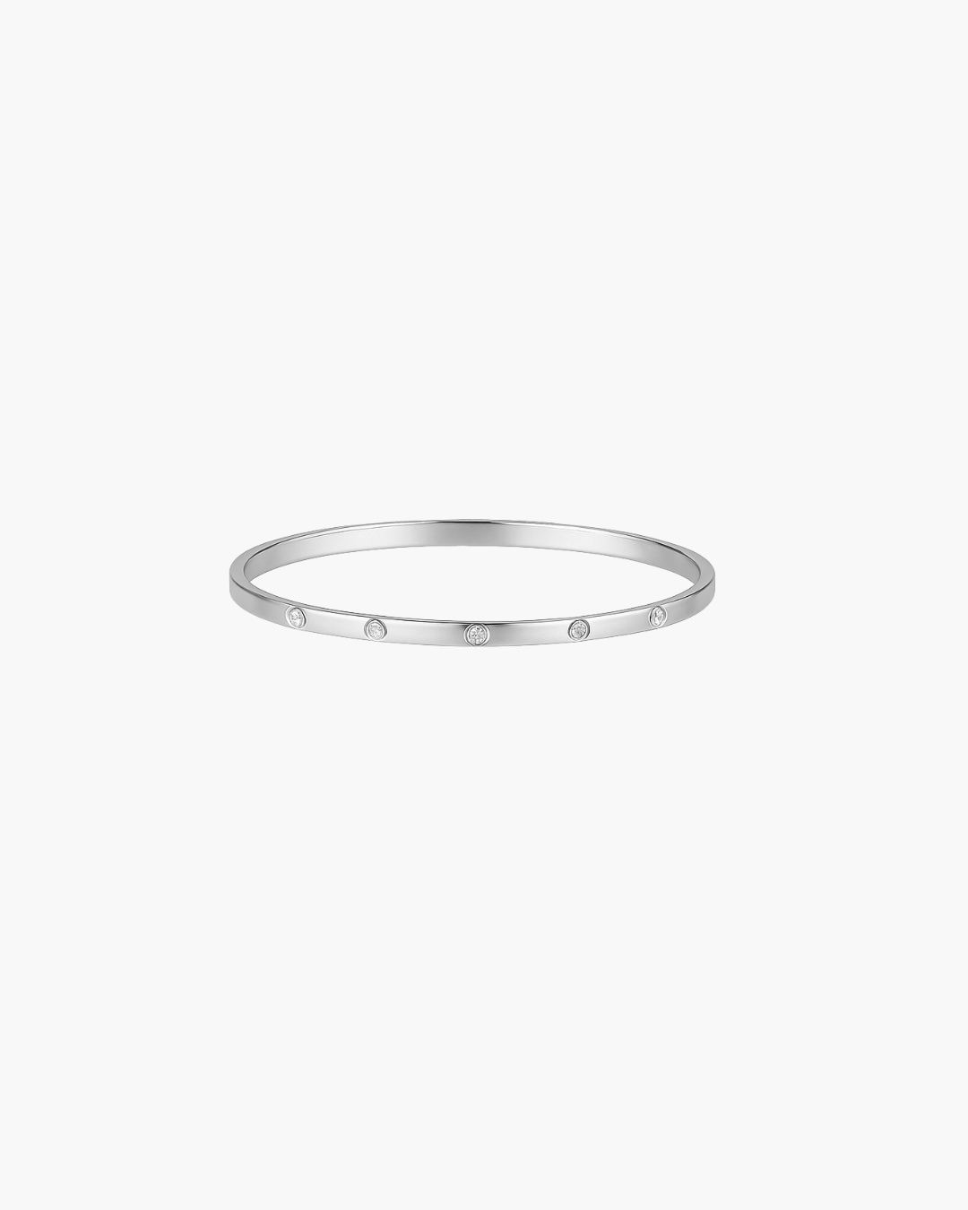 Millie Bangle Thin - Silver