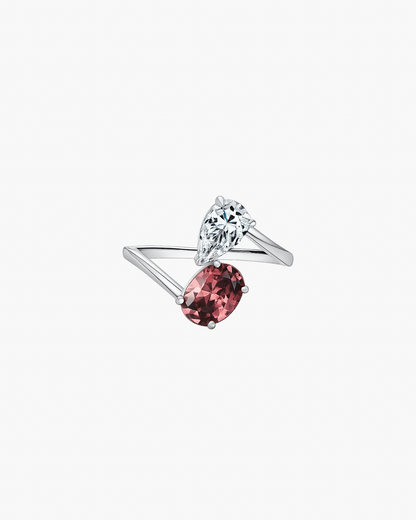Toi et Moi Ring in 925 sterling silver — Florence Jewellery