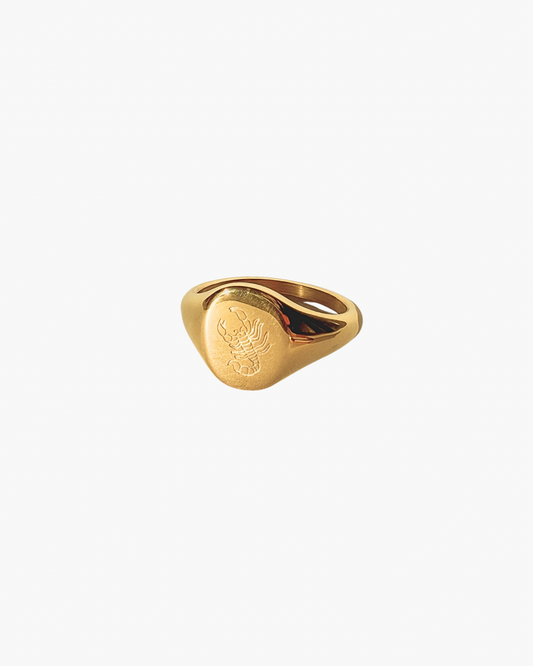 Starsign Signet Ring - Gold