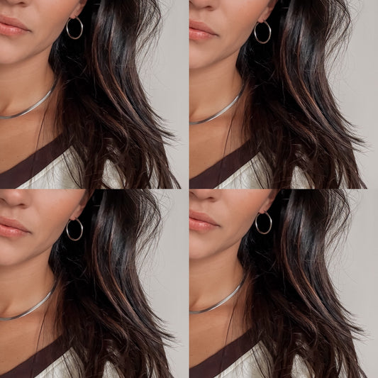 Nina Hoops - Silver